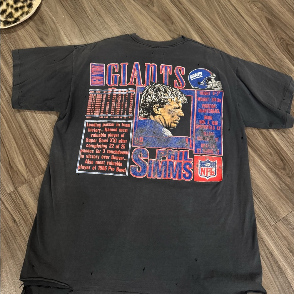 Vintage Phil Simms tee New York giants 90s nutmeg - Picture 5 of 5